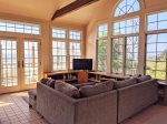 Second living area with gorgeous full-length windows and ocean views